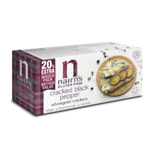 Nairns Nairns Cracked Black Pepper Cracker - Gluten Free 114g
