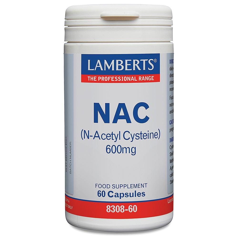 Lamberts N-Acetyl Cysteine (NAC) 600mg 60 Capsules
