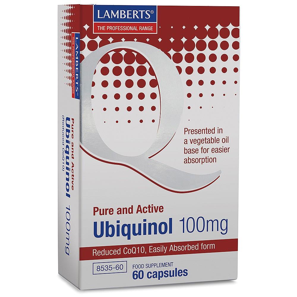 Lamberts Pure and Active Ubiquinol 100mg 60 Capsules