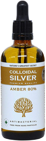 Natures Greatest Secret Amber 80% Colloidal Silver (Dropper) 100ml
