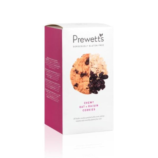 Prewett's Gluten Free Chewy Oat & Raisin Cookies 150g (Pack of 6)