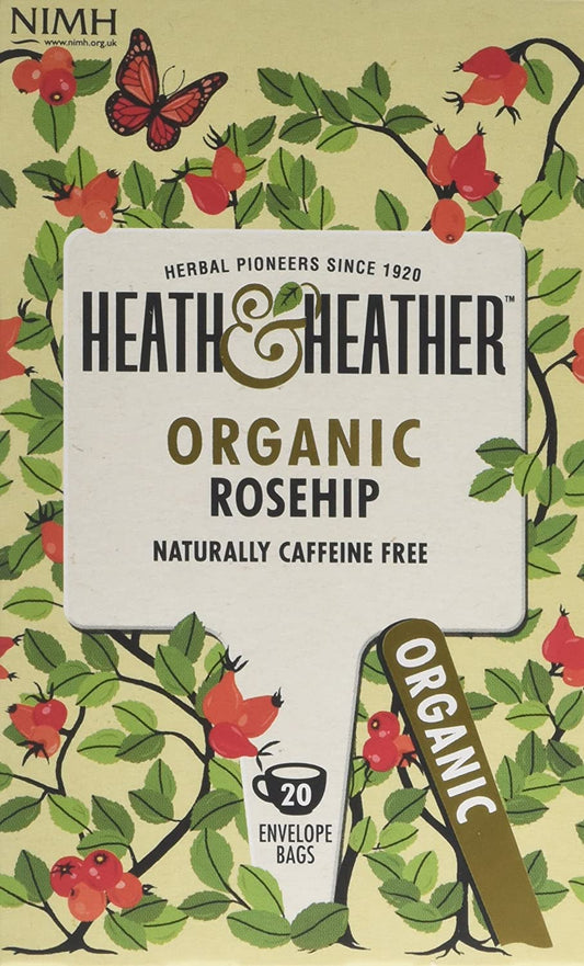 Heath & Heather Organic Wild Rosehip Tea 20 Bags