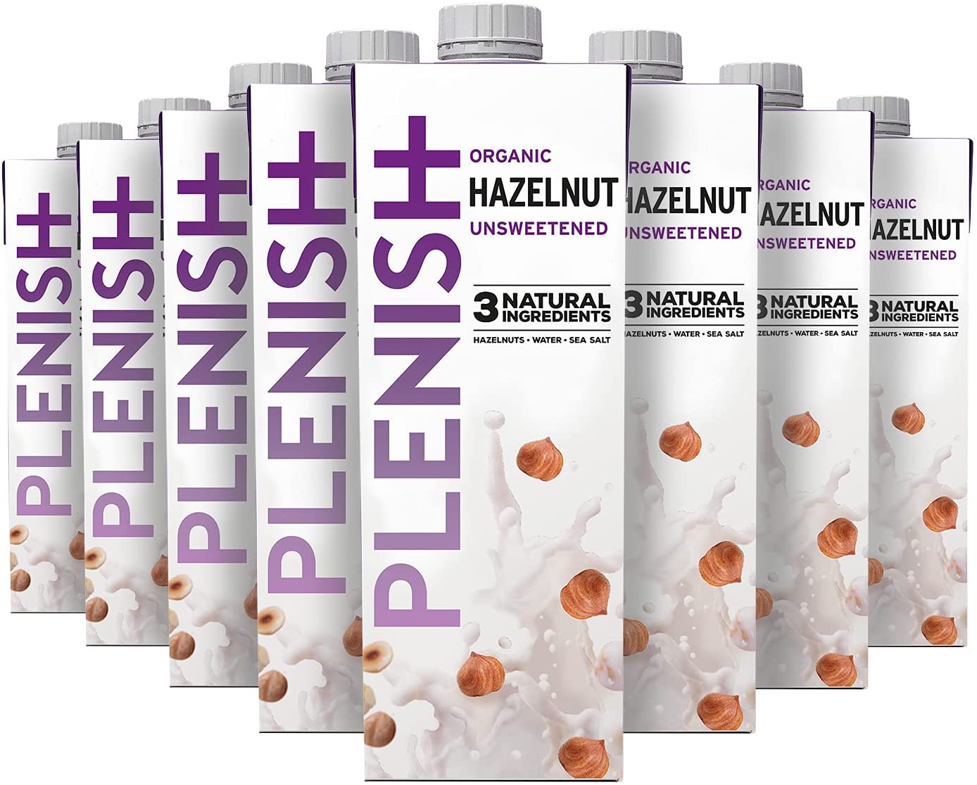 Plenish Organic Hazelnut MIlk 1 Litre (Pack of 8)