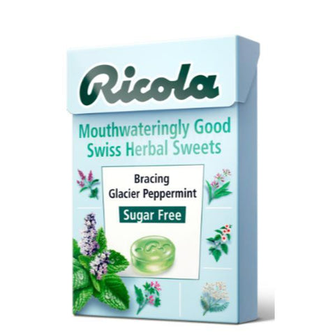 Ricola Glacier Peppermint - Sugar Free 45g (Pack of 20)