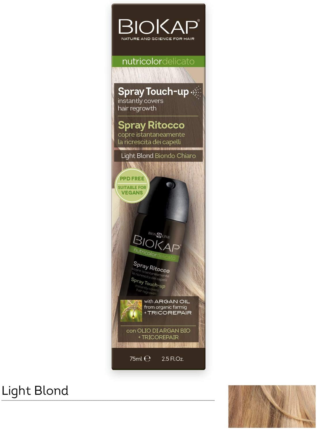 Biokap Light Blond Root Touch Up Spray 75ml