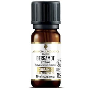 Amphora Aromatics Bergamot Organic Essential Oil 10ml (Pack of 6)