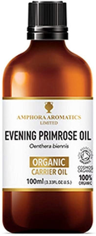 Amphora Aromatics Organic Evening Primrose Oil 100ml (Pack of 6)