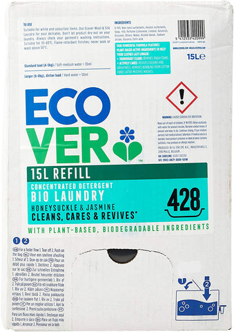 Ecover (Uk) Bio Concentrated Laundry Liquid Refil Bag In A Box 15ltr