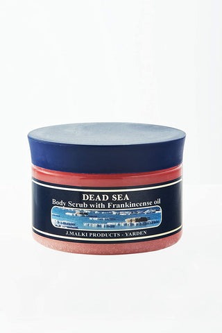 Malki Dead Sea Soaps - 100% Na Body Scrub With Frankincense 300ml (Pack of 6)