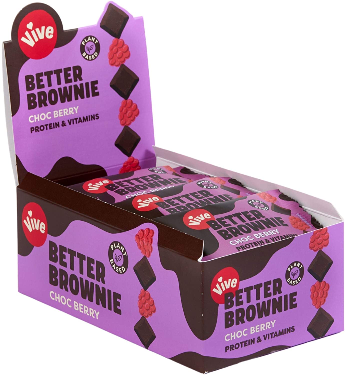 Vive Better Brownie Chocolate Berry 35g (Pack of 15)