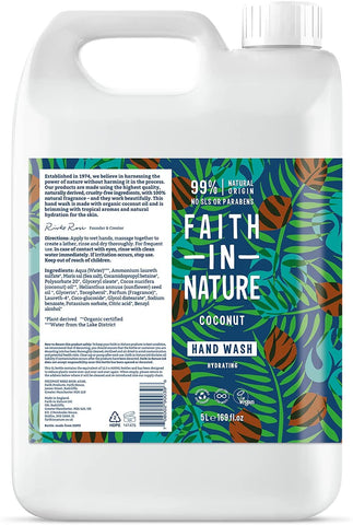Faith In Nature Coconut Hand Wash 5ltr