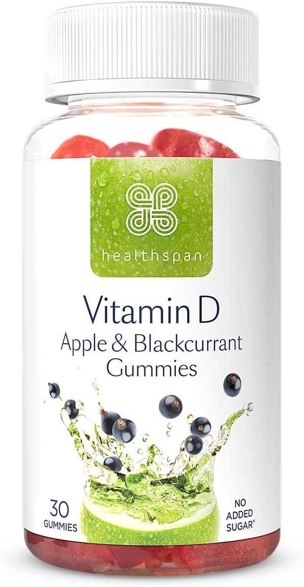 Healthspan Vitamin D Apple & Blackcurrant 30gummies