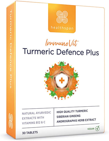 Healthspan Immunovit Turmeric Defence Plus 30tabs