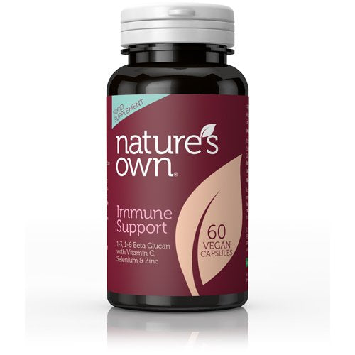 Natures Own Immune Support Beta Glucan 1,3-1,6 250mg with selenium zinc 60caps
