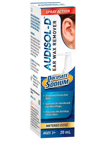 Audisol Sodium Docusate Ear Wax Remover 20ml