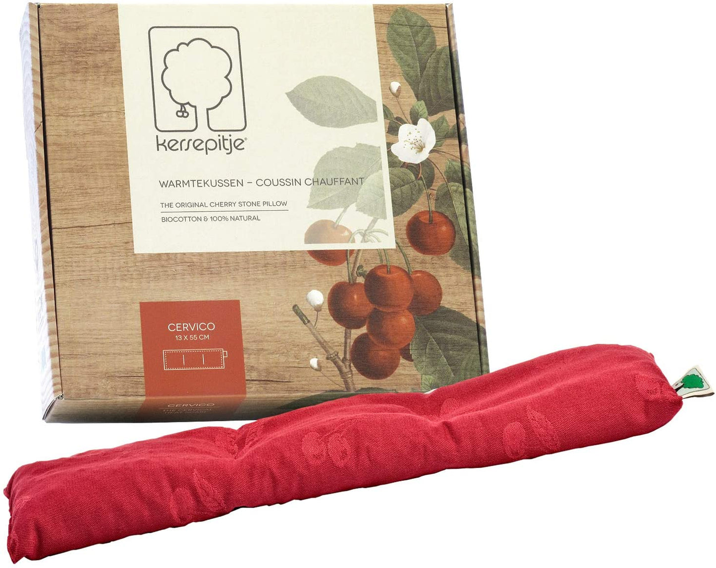 Inatura Cherry Cherry Warmth Pillow - The Original Stone Pillow - Cervico 1