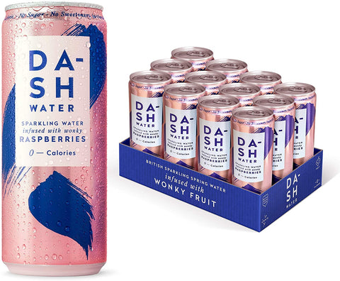 Dash Water Sparkling Raspberry 330ml (Pack of 12)