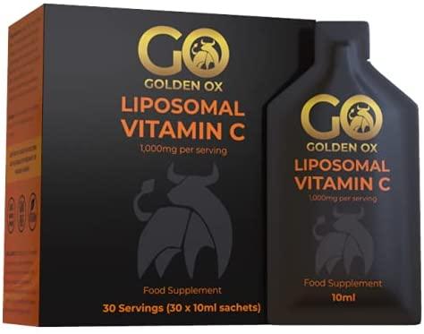 Golden Ox Liposomal Vitamin C 1000mg 30 Sachets (30x10ml)