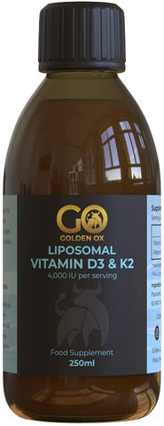 Golden Ox Liposomal Vitamin D3 & K2 250ml