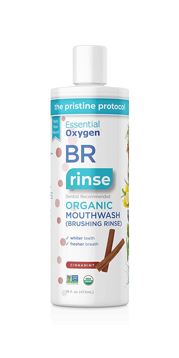 Essential Oxygen BR Organic Mouthwash Cinnamint 473ml