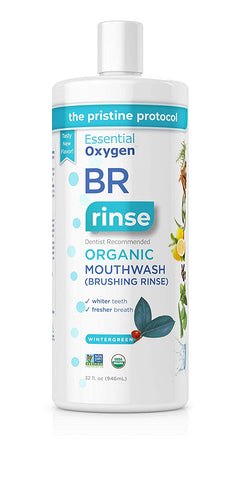 Essential Oxygen BR Organic Mouthwash Wintergreen 473ml