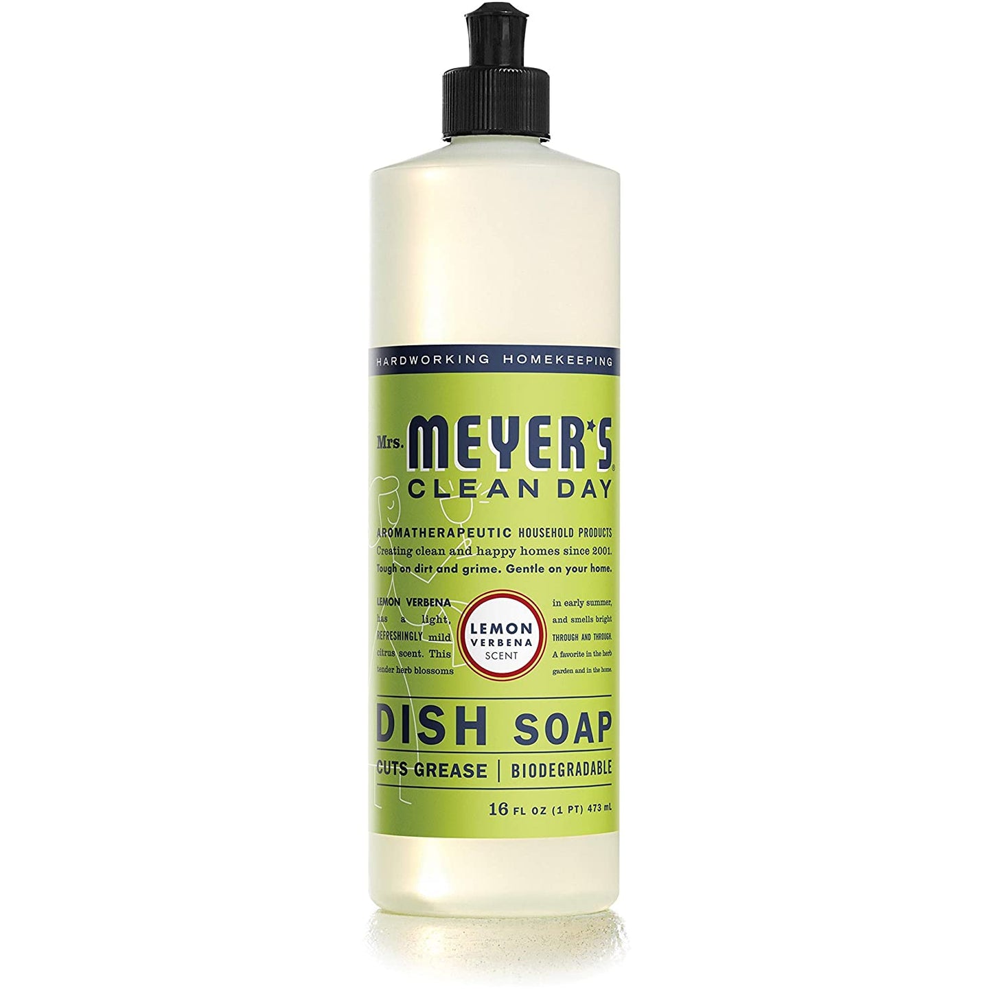 Mrs Meyer'S Clean Day Washing Up Liquid Lemon Verbena 473ml