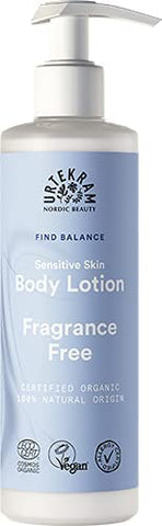 Urtekram Organic Find Balance Fragrance Free Body Lotion Sensitive Sk 245ml