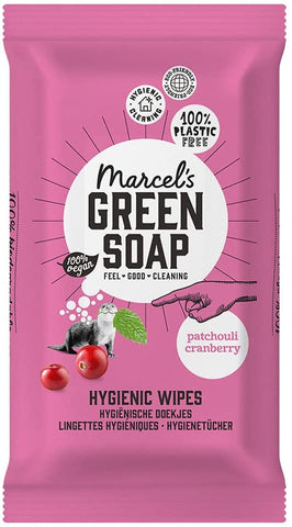 Marcels Green Soap Cleaning Wipes Patchouli & Cranberry 60pieces