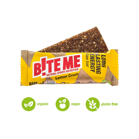 Bite Me Lemon Crush Raw Energy Bar 45g (Pack of 20)