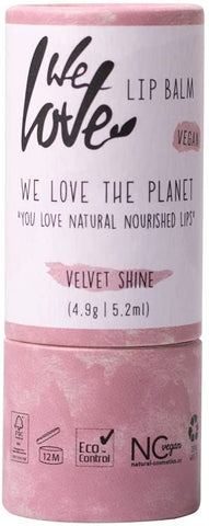 We Love The Planet Lip Balm Velvet Shine 5g (Pack of 12)