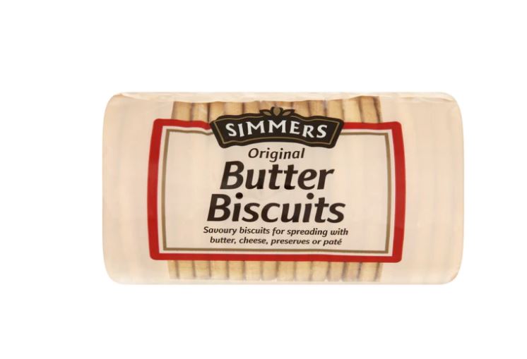 Nairn's Simmers Biscuit Butter Biscuits 250g (Pack of 18)