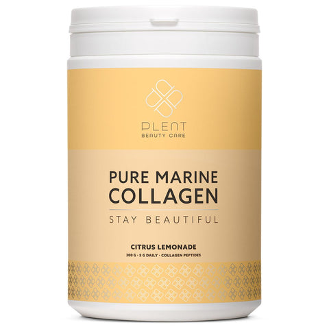 Plent Pure Marine Collagen  Citrus Lemonade  - Stay Beautiful - 5G daily - Collagen Peptides - 300g