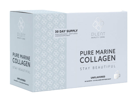 Plent Pure Marine Collagen Unflavoured - Stay Beautiful - 5G Collagen Peptides Daily - 30 Sachets