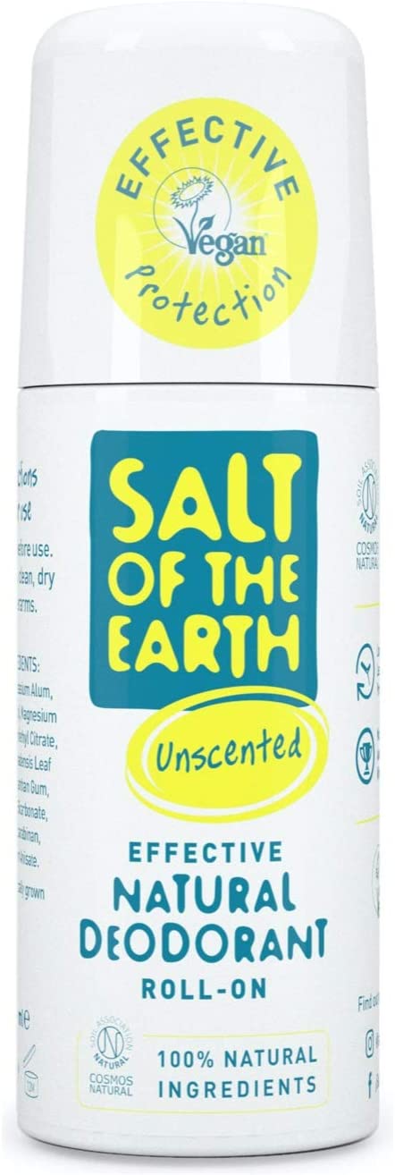 Salt of The Earth Natural Unscented Roll-On Deodorant 75ml