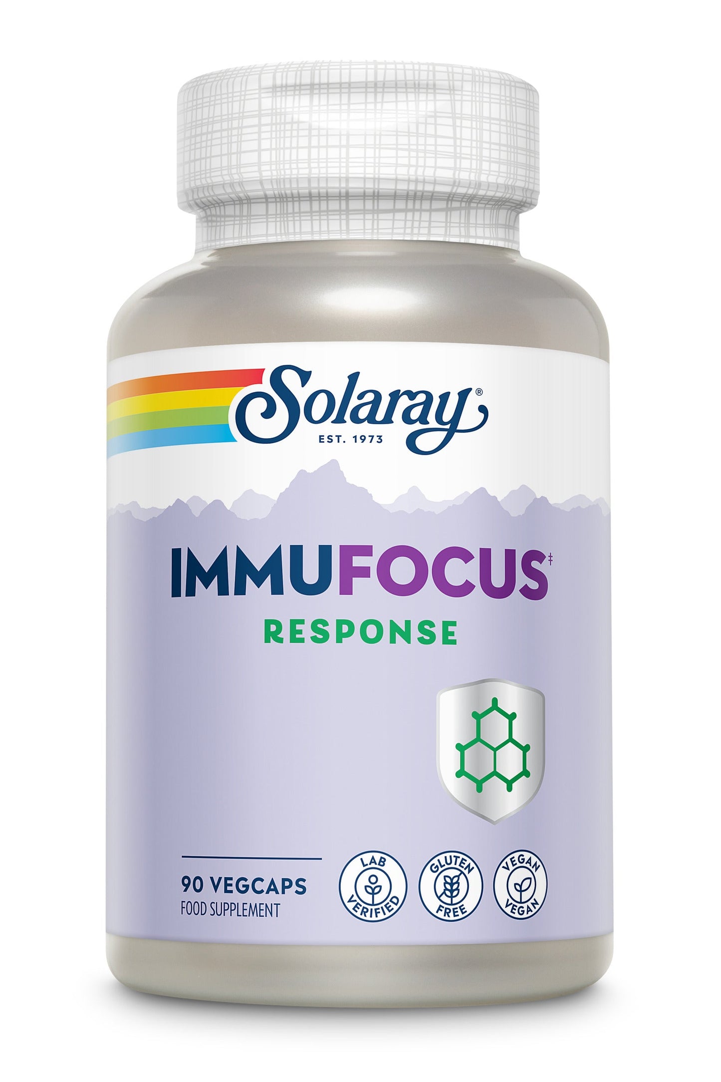 Solaray Immufocus Response - Lab Verified -Vegan - Gluten Free 90 VegCaps