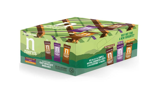 Nairn's Gluten Free Mixed Case Biscuit Break Portion Pack 30g (Pack of 48)