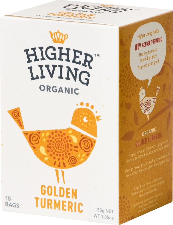 Higher Living Organic Golden Turmeric 15 Bags
