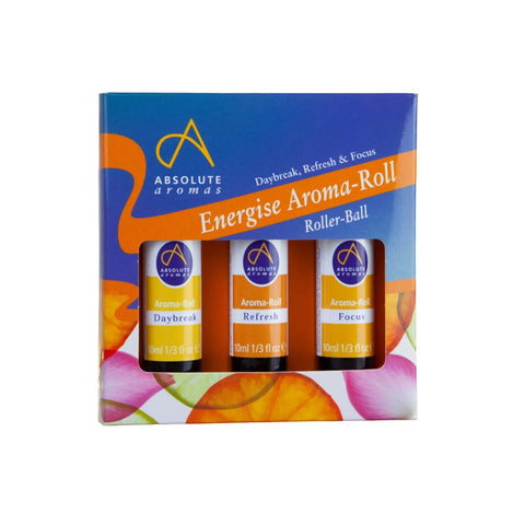 Absolute A Energise Aroma-Roll Kit Pack 3 Pack 3 x 10ml