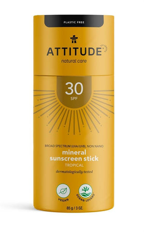 Attitude Sunscreen Stick Tropical SPF30 85g (Pack of 6)