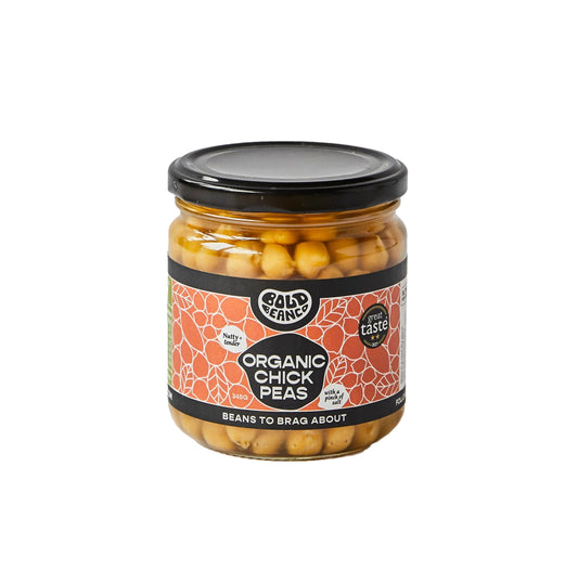 Bold Bean Co Organic Chickpeas 325g (Pack of 12)