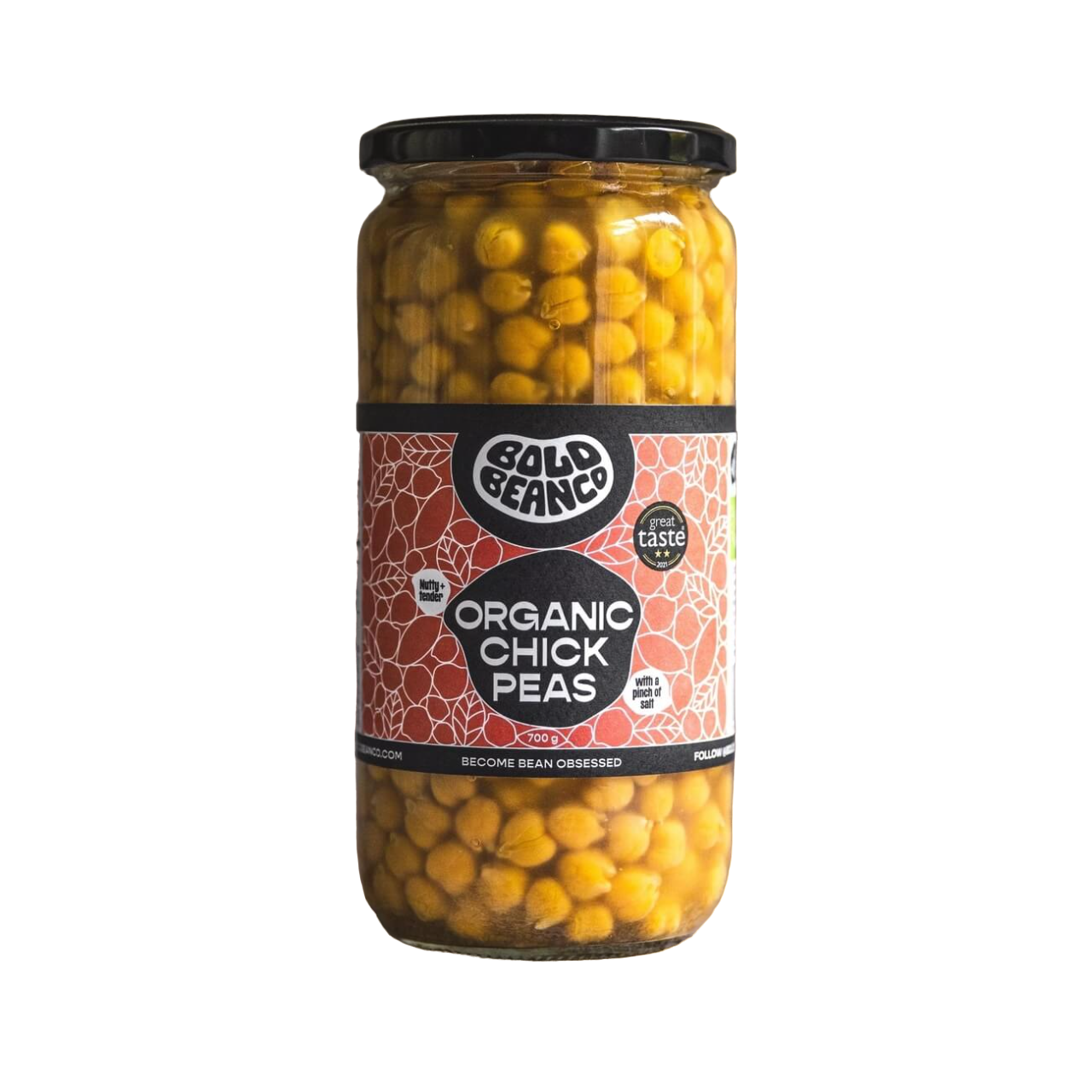 Bold Bean Co Organic Chickpeas 700g (Pack of 12)