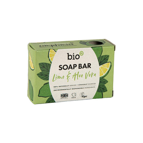 Bio D Soap Bar Lime & Aloe Vera 90g (Pack of 20)