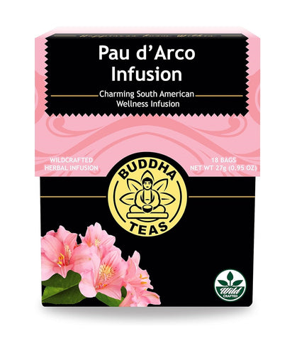 Buddha Teas Pau d'Arco Infusion 18 Tea Bags 27g (Pack of 6)