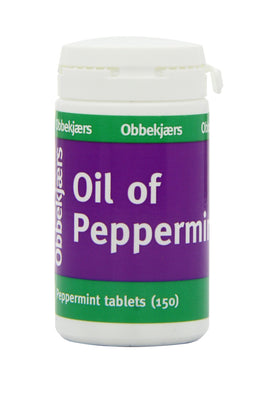 Obbekjaers Oil of Peppermint 150 Tablets (Pack of 12)
