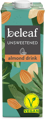 Beleaf Unsweetend Almond Drink 1000ml (Pack of 2)