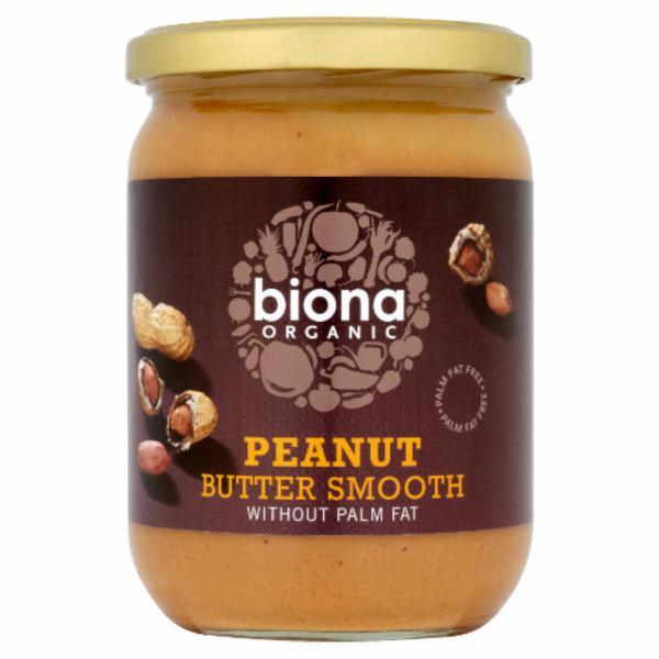 Biona Organic Smooth Peanut Butter 500g