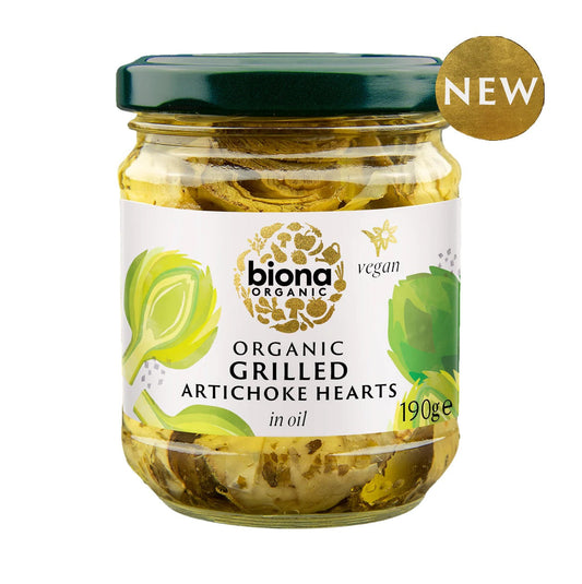 Biona Organic Artichoke Quarters 190g (Pack of 5)