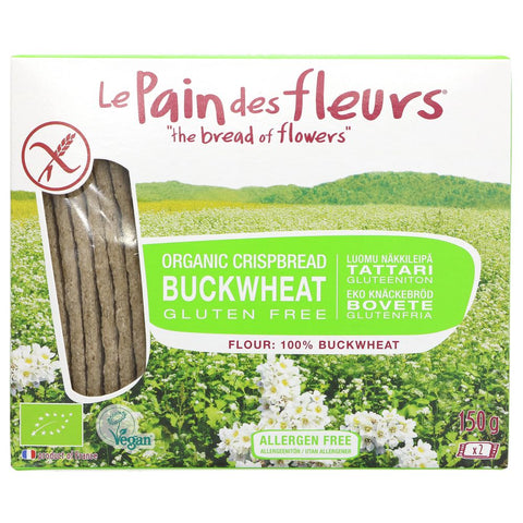 Le Pain Des Fleurs Buckwheat Crispbread 150g (Pack of 6)