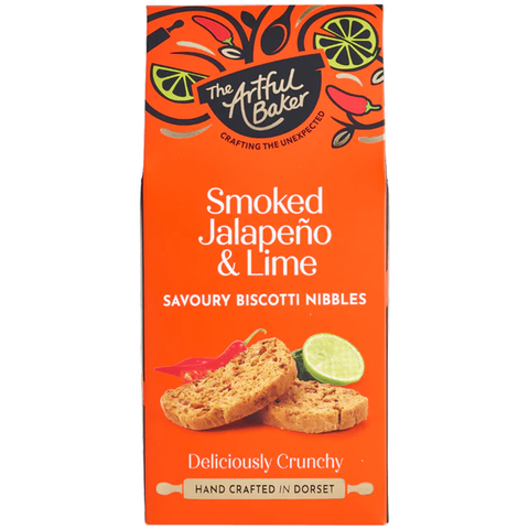 Artful Baker Smoked Jalapeno; Garlic & Lime 100g (Pack of 8)