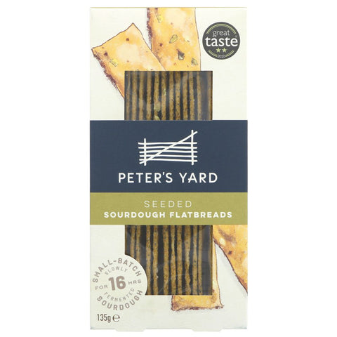 Peter'S Yard Sourdough Flatbreads Seeded 135g (Pack of 6)